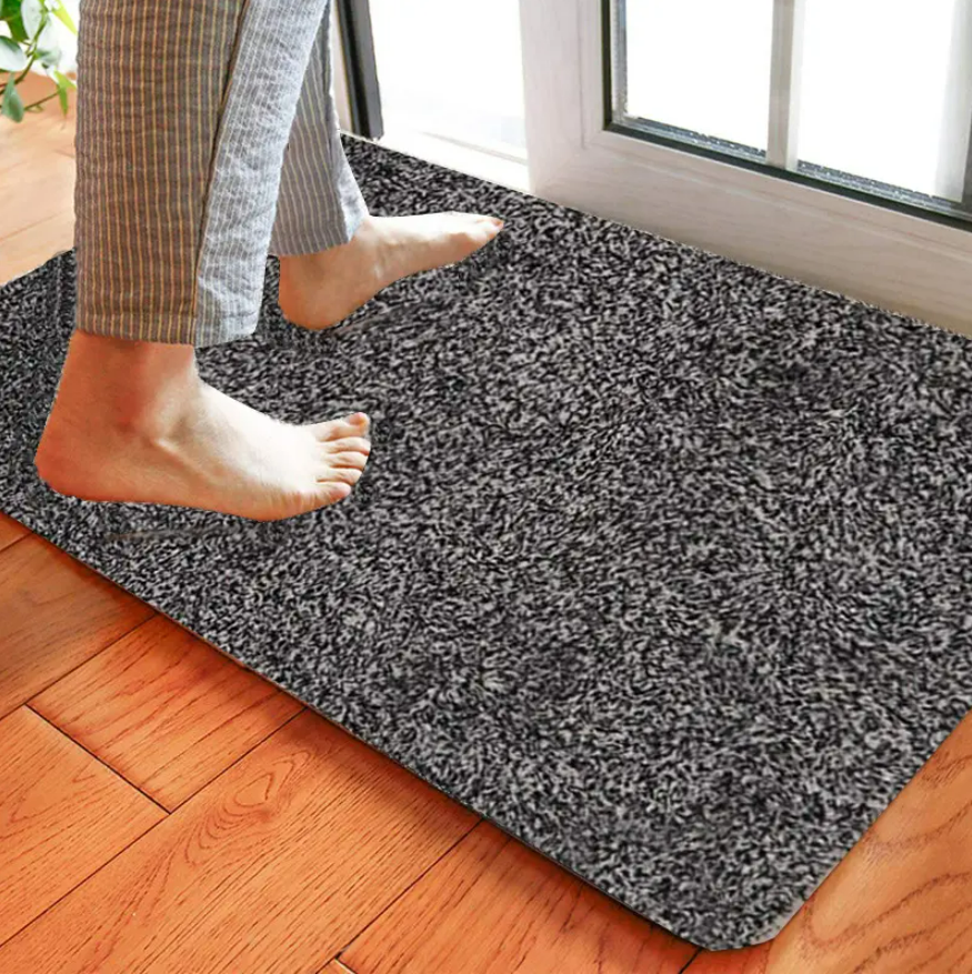 Covoras magic, Zola®, fund din cauciuc antiderapant, gri, 70x46 cm Covoras magic, Zola®, fund din cauciuc antiderapant, gri, 70x46 cm